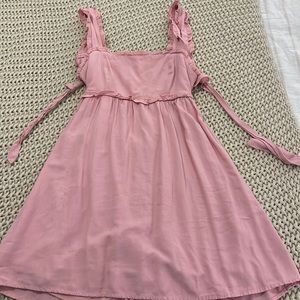 Francesca’s Pink Tie Back Dress